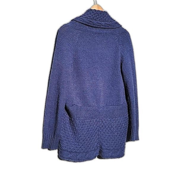 FOREVER 21 Knit Sweater Jacket Blue Purple size Small Petite - Picture 6 of 13